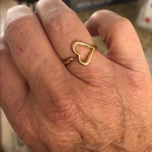 Pretty Girl Swag Jewelry Jewelry - Fashionable Open Heart Gold Ring Pretty Girl Swag Jewelry Jewelry - Fashionable Open Heart Gold Ring
